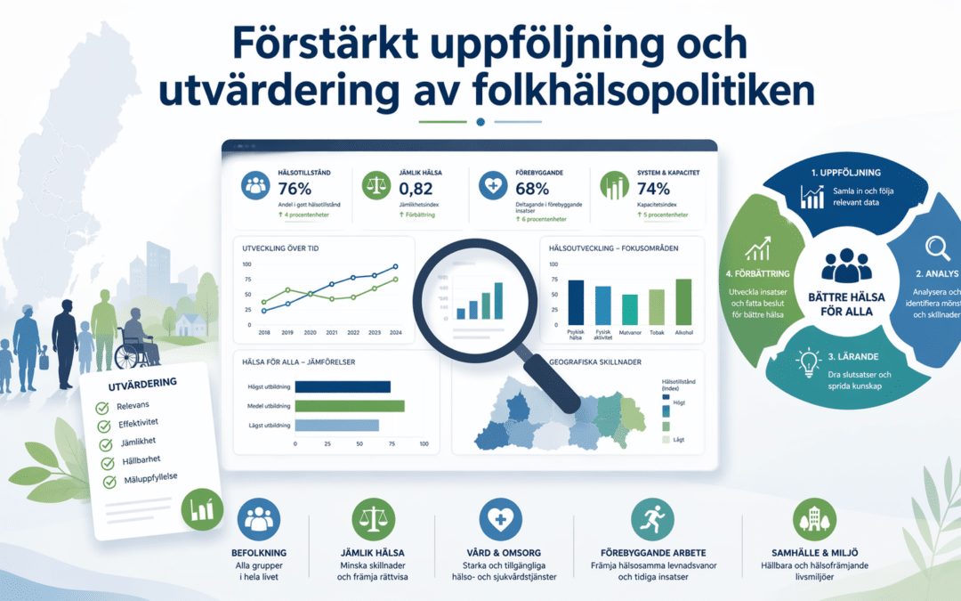 Förstärkt uppföljning och utvärdering av folkhälsopolitiken
